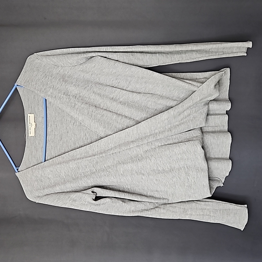 Urban Outfitters Project Social T grey waffle knit long sleeve top size … - Picture 2 of 9